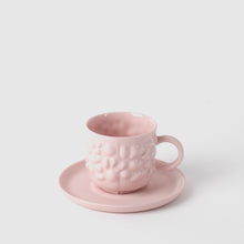 Görseli Galeri görüntüleyiciye yükleyin, Justine Kahve Fincanı ve Tabağı, Pembe