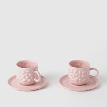 Görseli Galeri görüntüleyiciye yükleyin, Justine Kahve Fincanı ve Tabağı, Pembe