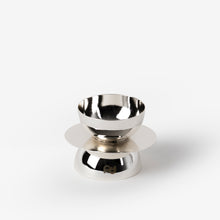 Görseli Galeri görüntüleyiciye yükleyin, Kubbe Tealight Mumluk, Gümüş-Nikel Kaplamalı